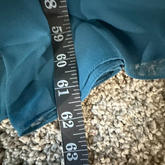 📌Azazie Lace Ink Blue Chiffon Formal - Bridesmaid Dress with Keyhole Backside - Picture 8 of 16